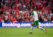 7 June 2019; Enda Stevens of Republic of Ireland during the UEFA EURO2020 Qualifier Group D match between Denmark and Republic of Ireland at Telia Parken in Copenhagen, Denmark. Photo by Seb Daly/Sportsfile