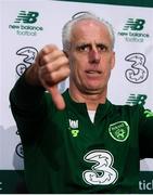 9 June 2019; Republic of Ireland manager Mick McCarthy during a press conference at the FAI National Training Centre in Abbotstown, Dublin. Photo by Stephen McCarthy/Sportsfile