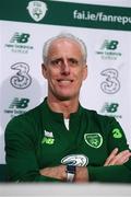 9 June 2019; Republic of Ireland manager Mick McCarthy during a press conference at the FAI National Training Centre in Abbotstown, Dublin. Photo by Stephen McCarthy/Sportsfile