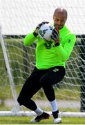 9 June 2019; Darren Randolph during a Republic of Ireland training session at the FAI National Training Centre in Abbotstown, Dublin. Photo by Stephen McCarthy/Sportsfile