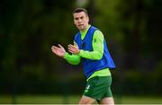 9 June 2019; Seamus Coleman during a Republic of Ireland training session at the FAI National Training Centre in Abbotstown, Dublin. Photo by Stephen McCarthy/Sportsfile