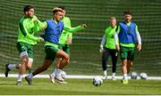 9 June 2019; Callum Robinson and Matt Doherty during a Republic of Ireland training session at the FAI National Training Centre in Abbotstown, Dublin. Photo by Stephen McCarthy/Sportsfile