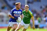 9 June 2019; Damien O'Connor of Laois in action against Bryan McMahon of Meath during the Leinster GAA Football Senior Championship Semi-Final match between Meath and Laois at Croke Park in Dublin. Photo by Piaras Ó Mídheach/Sportsfile