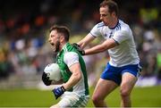 9 June 2019; James McMahon of Fermanagh in action against Conor Boyle of Monaghan during the GAA Football All-Ireland Senior Championship Round 1 match between Monaghan and Fermanagh at St Tiarnach's Park in Clones, Monaghan. Photo by Philip Fitzpatrick/Sportsfile