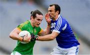 9 June 2019; Cillian O'Sullivan of Meath in action against Gareth Dillon of Laois during the Leinster GAA Football Senior Championship Semi-Final match between Meath and Laois at Croke Park in Dublin. Photo by Piaras Ó Mídheach/Sportsfile