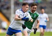 9 June 2019; Karl O'Connell of Monaghan in action against Ciaran Corrigan of Fermanagh during the GAA Football All-Ireland Senior Championship Round 1 match between Monaghan and Fermanagh at St Tiarnach's Park in Clones, Monaghan. Photo by Oliver McVeigh/Sportsfile