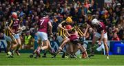 9 June 2019; Padraic Mannion of Galway attempts to lift the ball surrounded by Richie Leahy, left, and Adrian Mullen of Kilkenny during the Leinster GAA Hurling Senior Championship Round 4 match between Kilkenny and Galway at Nowlan Park in Kilkenny. Photo by Daire Brennan/Sportsfile