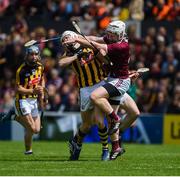 9 June 2019; TJ Reid of Kilkenny in action against John Hanbury of Galway during the Leinster GAA Hurling Senior Championship Round 4 match between Kilkenny and Galway at Nowlan Park in Kilkenny. Photo by Daire Brennan/Sportsfile
