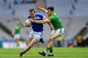 9 June 2019; Paul Kingston of Laois in action against Séamus Lavin of Meath during the Leinster GAA Football Senior Championship Semi-Final match between Meath and Laois at Croke Park in Dublin. Photo by Piaras Ó Mídheach/Sportsfile
