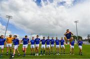 9 June 2019; Donal McElligott and his Longford team-mates ahead of the GAA Football All-Ireland Senior Championship Round 1 match between Carlow and Longford at Netwatch Cullen Park in Carlow. Photo by Ramsey Cardy/Sportsfile
