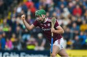 9 June 2019; Brian Concannon of Galway celebrates after scoring his side's second goal during the Leinster GAA Hurling Senior Championship Round 4 match between Kilkenny and Galway at Nowlan Park in Kilkenny. Photo by Daire Brennan/Sportsfile