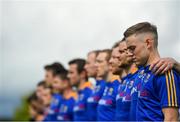 9 June 2019; Darragh Doherty and his Longford team-mates ahead of the GAA Football All-Ireland Senior Championship Round 1 match between Carlow and Longford at Netwatch Cullen Park in Carlow. Photo by Ramsey Cardy/Sportsfile