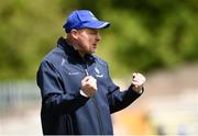 9 June 2019; Monaghan manager Malacky O'Rourke celebrates a late score during the GAA Football All-Ireland Senior Championship Round 1 match between Monaghan and Fermanagh at St Tiarnach's Park in Clones, Monaghan. Photo by Oliver McVeigh/Sportsfile