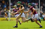 9 June 2019; Tommy Walsh of Kilkenny in action against Brian Concannon of Galway during the Leinster GAA Hurling Senior Championship Round 4 match between Kilkenny and Galway at Nowlan Park in Kilkenny. Photo by Ray McManus/Sportsfile