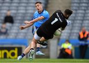 9 June 2019; Cormac Costello of Dublin has his shot on goal saved by Kildare goalkeeper Mark Donnellan during the Leinster GAA Football Senior Championship Semi-Final match between Dublin and Kildare at Croke Park in Dublin. Photo by Piaras Ó Mídheach/Sportsfile