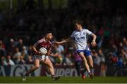 9 June 2019; Ronan O'Toole of Westmeath in action against Fearghal Ó Cuirrín of Waterford during the GAA Football All-Ireland Senior Championship Round 1 match between Westmeath and Waterford at TEG Cusack Park in Mullingar, Westmeath. Photo by Harry Murphy/Sportsfile
