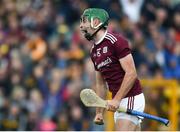 9 June 2019; Brian Concannon of Galway celebrates after scoring his side's second goal during the Leinster GAA Hurling Senior Championship Round 4 match between Kilkenny and Galway at Nowlan Park in Kilkenny. Photo by Daire Brennan/Sportsfile