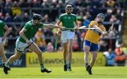 9 June 2019; Podge Collins of Clare in action against Diarmaid Byrnes of Limerick during the Munster GAA Hurling Senior Championship Round 4 match between Limerick and Clare at the LIT Gaelic Grounds in Limerick. Photo by Diarmuid Greene/Sportsfile