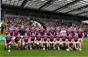 9 June 2019; The Galway squad before the Leinster GAA Hurling Senior Championship Round 4 match between Kilkenny and Galway at Nowlan Park in Kilkenny. Photo by Ray McManus/Sportsfile