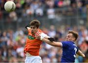 9 June 2019; Andy Murnin of Armagh in action against Padraig Faulkner of Cavan during the Ulster GAA Football Senior Championship Semi-Final Replay match between Cavan and Armagh at St Tiarnach's Park in Clones, Monaghan. Photo by Oliver McVeigh/Sportsfile