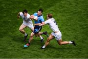 9 June 2019; Michael Darragh MacAuley of Dublin in action against Mark Dempsey, left, and Tommy Moolick of Kildare during the Leinster GAA Football Senior Championship semi-final match between Dublin and Kildare at Croke Park in Dublin. Photo by Stephen McCarthy/Sportsfile