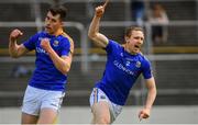 9 June 2019; Longford's Patrick Fox, right, celebrates after scoring his side's second goal of the game during the GAA Football All-Ireland Senior Championship Round 1 match between Carlow and Longford at Netwatch Cullen Park in Carlow. Photo by Ramsey Cardy/Sportsfile