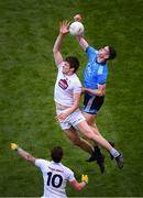 9 June 2019; Brian Fenton of Dublin in action against Kevin Feely of Kildare during the Leinster GAA Football Senior Championship semi-final match between Dublin and Kildare at Croke Park in Dublin. Photo by Stephen McCarthy/Sportsfile