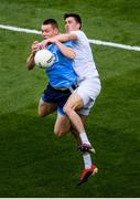 9 June 2019; Con O'Callaghan of Dublin in action against Mick O'Grady of Kildare during the Leinster GAA Football Senior Championship semi-final match between Dublin and Kildare at Croke Park in Dublin. Photo by Stephen McCarthy/Sportsfile