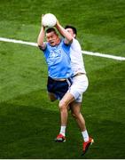 9 June 2019; Con O'Callaghan of Dublin in action against Mick O'Grady of Kildare during the Leinster GAA Football Senior Championship semi-final match between Dublin and Kildare at Croke Park in Dublin. Photo by Stephen McCarthy/Sportsfile