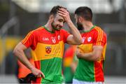 9 June 2019; Diarmuid Walshe of Carlow following the GAA Football All-Ireland Senior Championship Round 1 match between Carlow and Longford at Netwatch Cullen Park in Carlow. Photo by Ramsey Cardy/Sportsfile