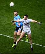 9 June 2019; Mark Dempsey of Kildare in action against Paul Mannion of Dublin during the Leinster GAA Football Senior Championship semi-final match between Dublin and Kildare at Croke Park in Dublin. Photo by Stephen McCarthy/Sportsfile