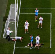 9 June 2019; Cormac Costello, bottom, and his Dublin team-mate Paul Mannion react to a missed opportunity on goal during the Leinster GAA Football Senior Championship semi-final match between Dublin and Kildare at Croke Park in Dublin. Photo by Stephen McCarthy/Sportsfile