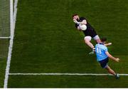 9 June 2019; Cormac Costello of Dublin has a shot on goal, which Kildare goalkeeper Mark Donnellan subsequently saved, during the Leinster GAA Football Senior Championship semi-final match between Dublin and Kildare at Croke Park in Dublin. Photo by Stephen McCarthy/Sportsfile