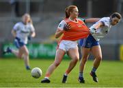 9 June 2019; Blaithin Mackin of Armagh in action against Eva Woods of Monaghan during the TG4 Ulster Ladies Senior Football Championship Semi-Final match between Armagh and Monaghan at Pairc Esler in Newry, Down. Photo by David Fitzgerald/Sportsfile