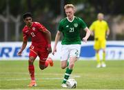 9 June 2019; Liam Scales of Ireland in action against Ahmed Alsherooqi of Bahrain during the 2019 Maurice Revello Toulon Tournament match between Bahrain and Republic of Ireland at Jules Ladoumegue stadium in Vitrolles, France.