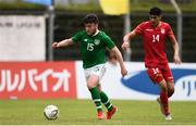 9 June 2019; Aaron Connolly of Ireland in action against Ahmed Mohamed of Bahrain during the 2019 Maurice Revello Toulon Tournament match between Bahrain and Republic of Ireland at Jules Ladoumegue stadium in Vitrolles, France.