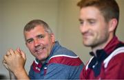 10 June 2019; Galway manager Kevin Walsh, left, and Gary O'Donnell during a press conference at Loughrea Hotel and Spa in Loughrea, Galway. Photo by David Fitzgerald/Sportsfile