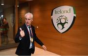 10 June 2019; Republic of Ireland manager Mick McCarthy arrives prior to the UEFA EURO2020 Qualifier Group D match between Republic of Ireland and Gibraltar at Aviva Stadium, Lansdowne Road in Dublin. Photo by Stephen McCarthy/Sportsfile