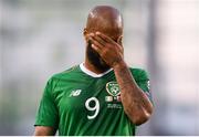 10 June 2019; David McGoldrick of Republic of Ireland reacts during the UEFA EURO2020 Qualifier Group D match between Republic of Ireland and Gibraltar at Aviva Stadium, Lansdowne Road in Dublin. Photo by Stephen McCarthy/Sportsfile