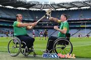11 June 2019; GAA International Wheelchair representative team captain Pat Carty, right, and vice-captain James McCarthy in attendance at the announcement of the first ever GAA International Wheelchair representative team at Croke Park in Dublin. Photo by Sam Barnes/Sportsfile