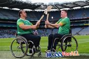 11 June 2019; GAA International Wheelchair representative team captain Pat Carty, right, and vice-captain James McCarthy in attendance at the announcement of the first ever GAA International Wheelchair representative team at Croke Park in Dublin. Photo by Sam Barnes/Sportsfile