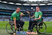 11 June 2019; GAA International Wheelchair representative team captain Pat Carty, right, and vice-captain James McCarthy in attendance at the announcement of the first ever GAA International Wheelchair representative team at Croke Park in Dublin. Photo by Sam Barnes/Sportsfile