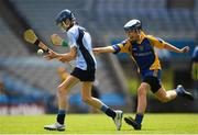 11 June 2019; Cal Nolan of St. Michael's College JS, Ailesbury Road, Dublin in action against Patrick O'Gorman of St. Bridgets BNS, Foxrock, Dublin during the Allianz Cumann na mBunscol Finals 2019 Croke Park in Dublin. Photo by Eóin Noonan/Sportsfile