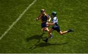 11 June 2019; Tom Hogan of St. Michael's College JS, Ailesbury Road, Dublin in action against Matthew Kearney of St. Bridgets BNS, Foxrock, Dublin during the Allianz Cumann na mBunscol Finals 2019 Croke Park in Dublin. Photo by Eóin Noonan/Sportsfile