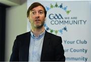 11 June 2019; Colin Regan, GAA Community & Health manager, speaking at the announcement of the first ever GAA International Wheelchair representative team at Croke Park in Dublin. Photo by Sam Barnes/Sportsfile