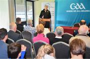 11 June 2019; GAA International Wheelchair Representative team head coach Paul Callaghan, speaking at the announcement of the first ever GAA International Wheelchair representative team at Croke Park in Dublin. Photo by Sam Barnes/Sportsfile