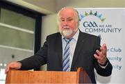 11 June 2019; GAA International Wheelchair Representative team sponsor Martin Donnelly, speaking at announcement of the first ever GAA International Wheelchair representative team at Croke Park in Dublin. Photo by Sam Barnes/Sportsfile