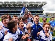 11 June 2019; Players from Scoil Mhuire BNS, Marino, Dublin celebrate with the Corn Herald during the Allianz Cumann na mBunscol Finals 2019 Croke Park in Dublin. Photo by Eóin Noonan/Sportsfile