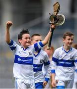 11 June 2019; David O'Connell from Scoil Mhuire BNS, Marino, Dublin celebrates after winning the Corn Herald final during the Allianz Cumann na mBunscol Finals 2019 Croke Park in Dublin. Photo by Eóin Noonan/Sportsfile