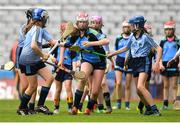 11 June 2019; Muireann Ní Mhuineacháin of Scóil Lorcáin, Baile na Manach in action against Scoil Mhuire GNS, Lucan, Dublin during the Allianz Cumann na mBunscol Finals 2019 Croke Park in Dublin. Photo by Eóin Noonan/Sportsfile